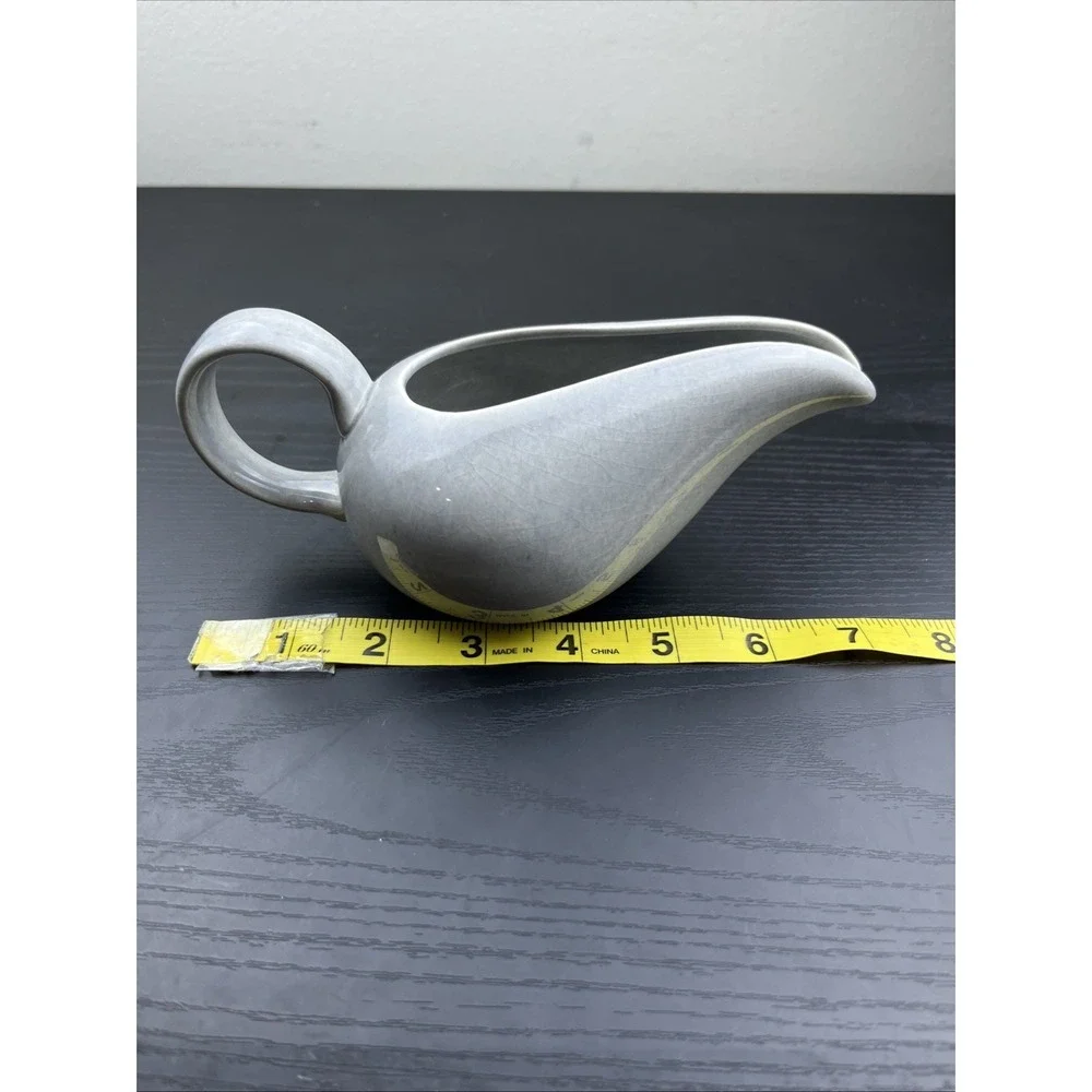 Vintage‎ Russel Wright Gray Steubenville Gravy Boat Mid Century Modern